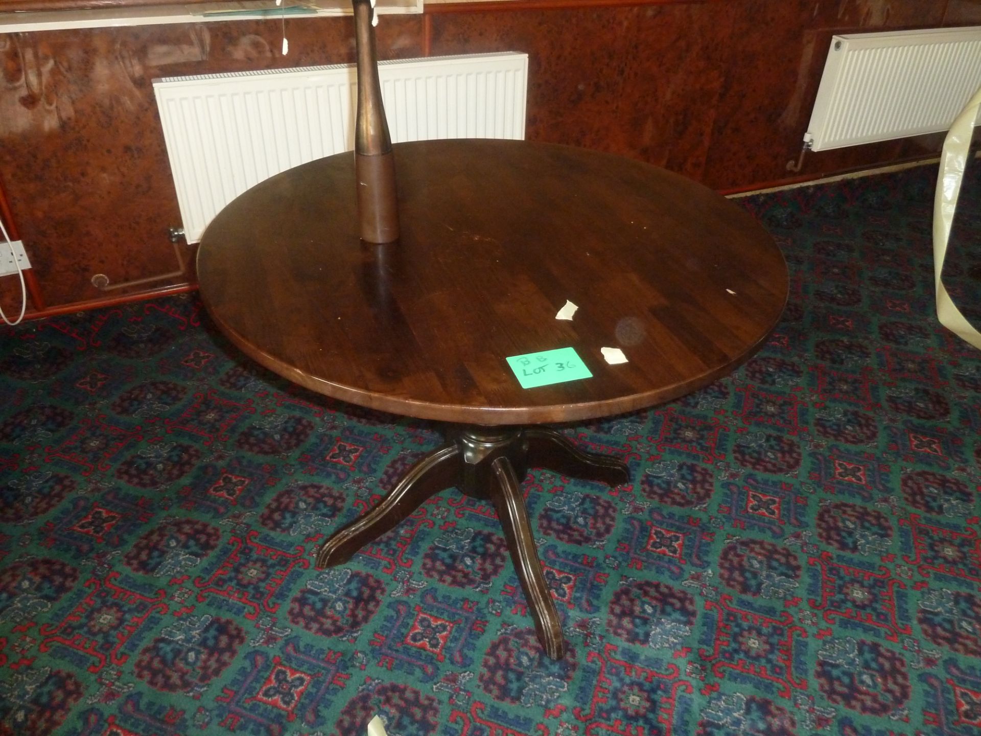 * Five 1070mm wooden round tables in good clean condition - Image 4 of 4