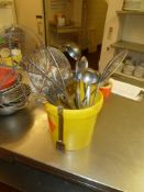 * Large assortment of kitchen utensils all in good working condition