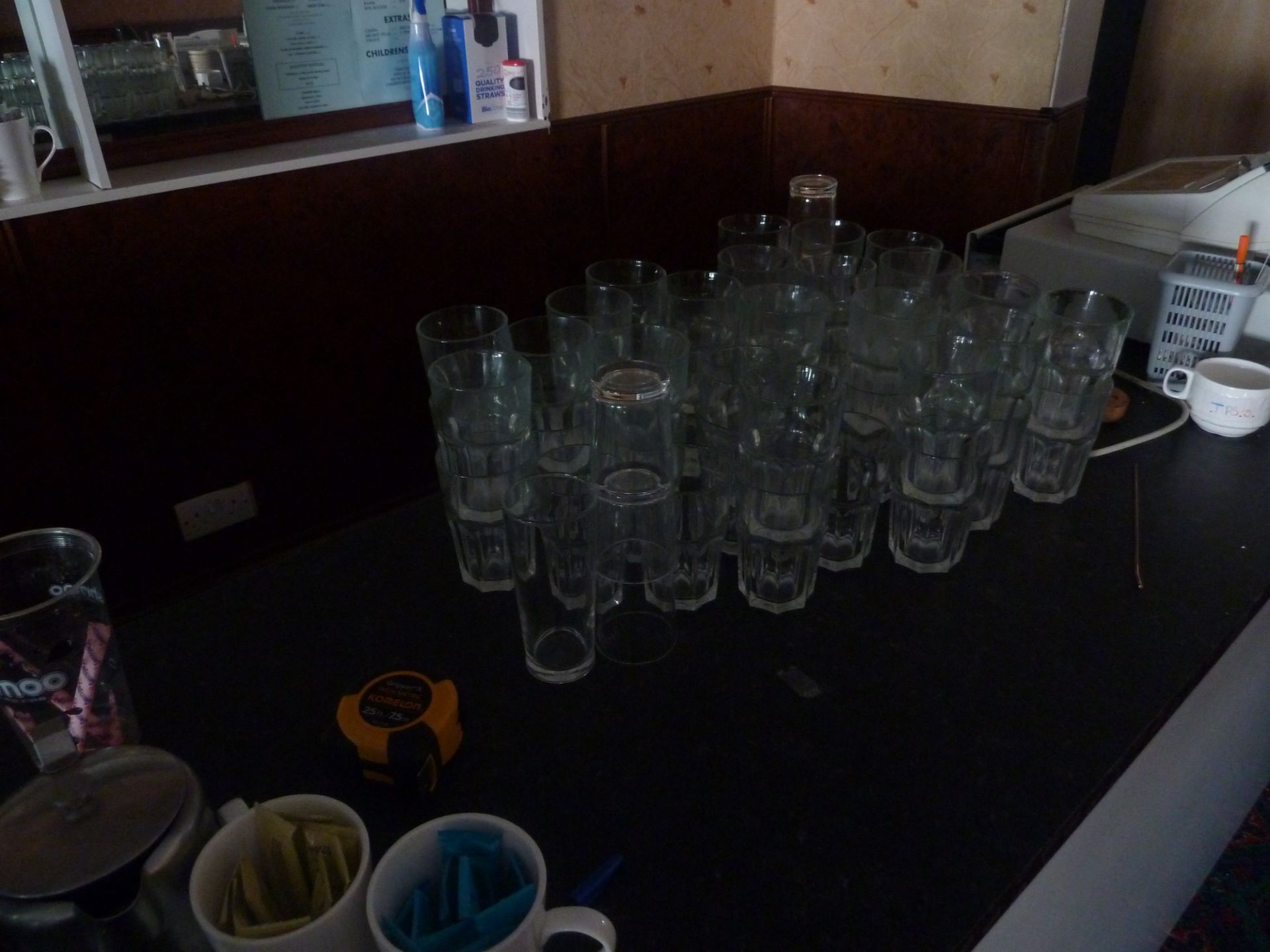 * 38 tumbler glasses