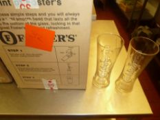 * Box of 24 carlsberg glasses 1pt (brand new)