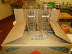 * box of 18 strongbow glasses (1pt) brand new.