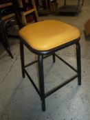 * 11 Blue/yellow stools, 8 low. 3 high good condition