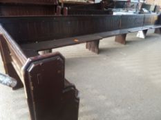 * Large corner pew (668L x 47D x 98H) Corner (163L)