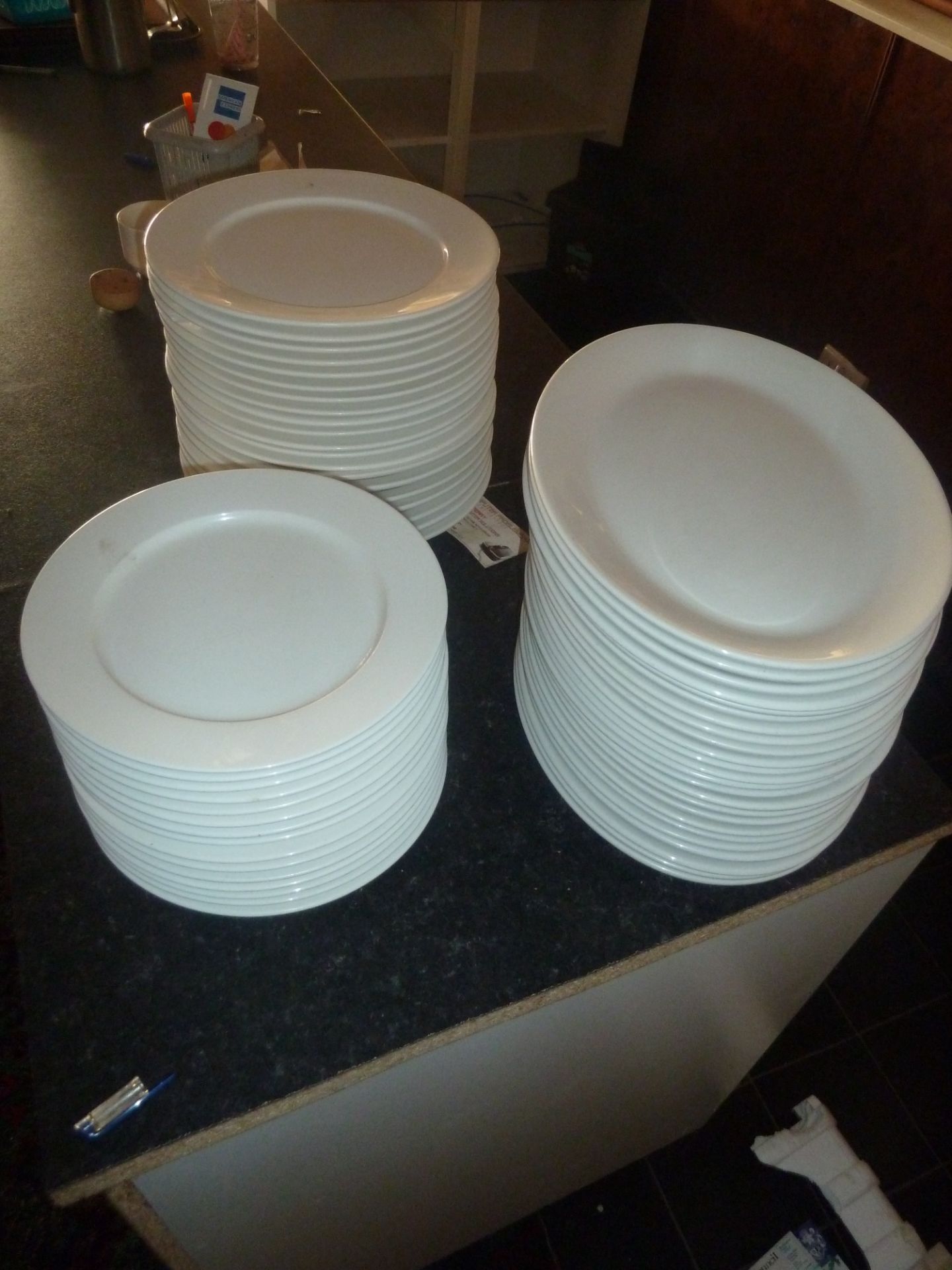 * Assortment of white porcelin plates (round & oval) x58 - Image 3 of 3