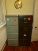 * Filing cabinets X2, heavy duty metal filing cabinets (133H X 47W X 62D)