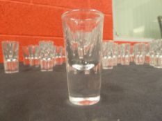 * 66 top quality shot glasses, all matching and in mint condition with no scratches / chips