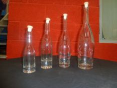 * High quality assorted glass bottles, these bottles are excellent for displaying in a