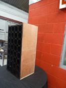 * custom made wine rack in excellent condition 470 x 930 x 370 deep