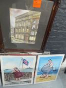 * Assortment of decorative pictures & paintings - sought after novelty seaside themes