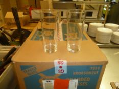 * Set of 48 clear brand new pint glasses (boxed)