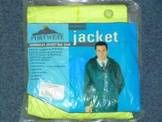 Portwest Rain Jacket (Yellow) Size: XL