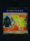 Portwest Rain Jacket (Yellow) Size: Medium