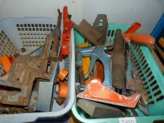 Two Baskets of Tools and Clamps