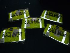 Five Black Knight Valiant Hi-Vis Jackets (Yellow) Size: L