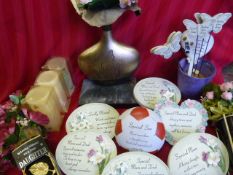 *Remembrance Plaques, Candles and Imitation Flower