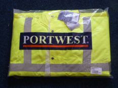 Portwest Breathable Traffic Jacket (Yellow) Size: Medium