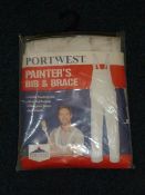 Portwest Painter Bib (White) Size: M/31