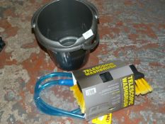 *Bucket, Telescopic Brush Head and Water Container