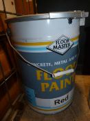 *20L Tin of Red Floormaster Paint