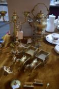 Brassware Including Lamps, Light Fittings, etc.