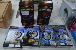 Four Fuze Gyro Glow Bicycle Wheel Lights Plus Sola