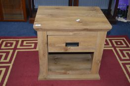 Medium Oak Bedside Cabinet