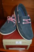 Catesby Ladies Moccasins (Navy) Size: 6