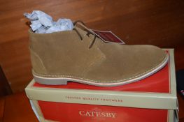 Catesby Gents Suede Ankle Boots (Tan) Size: 12