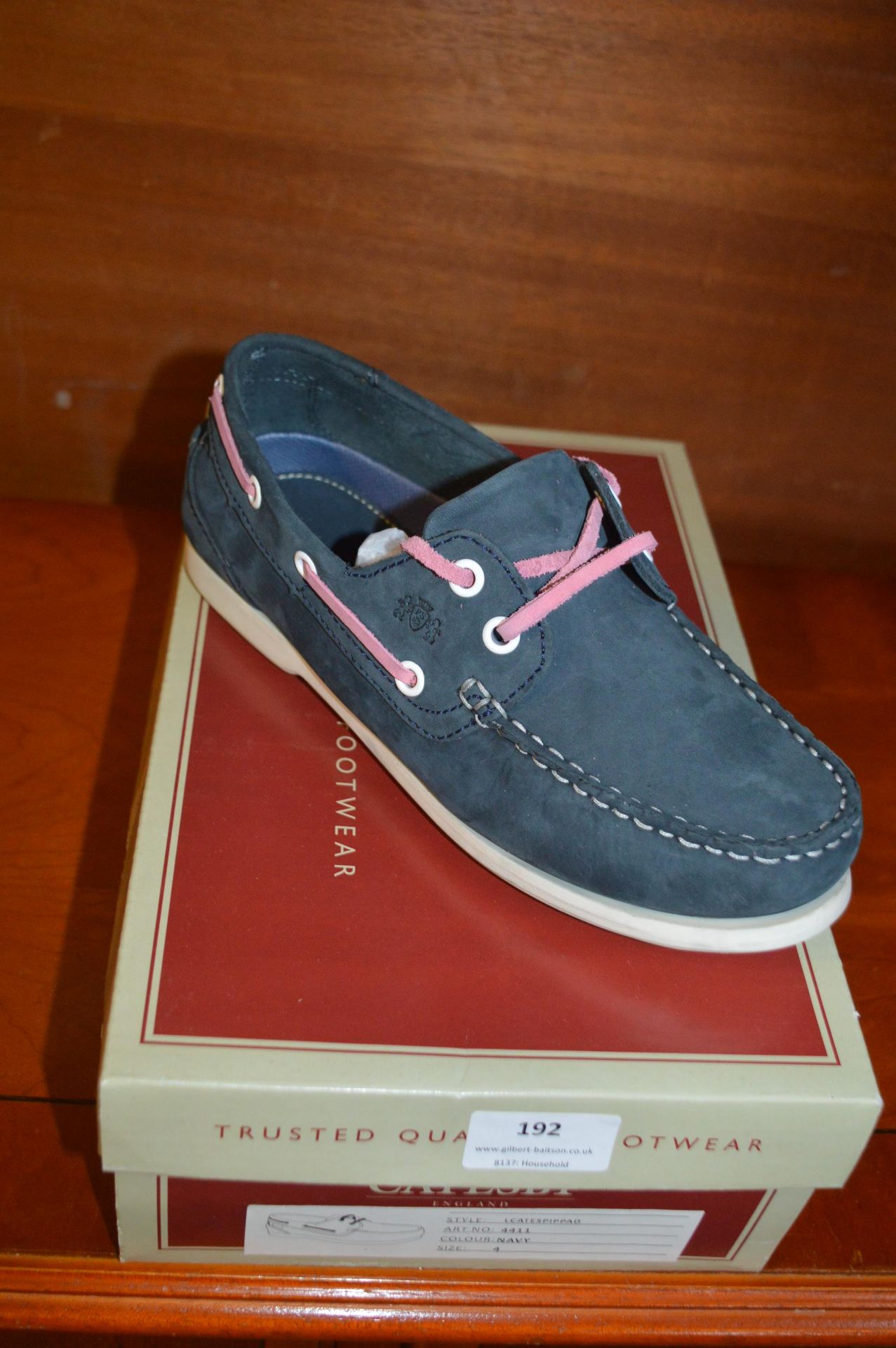 Catesby Ladies Moccasins (Navy) Size: 4