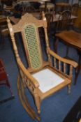 Carved Beech Rocking Chair (AF)