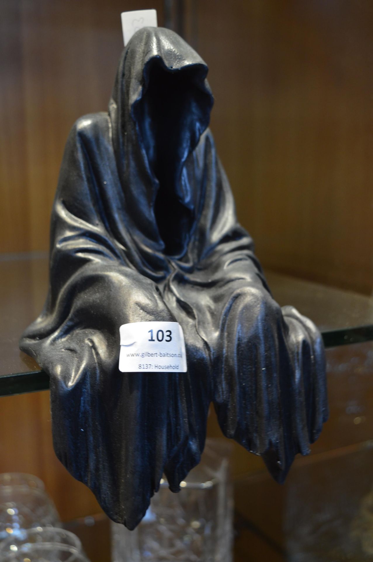 Seated Shelf Figure of a Deathly Ghoul