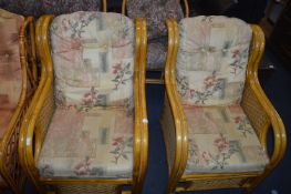 Pair of Bamboo Conservatory Chairs