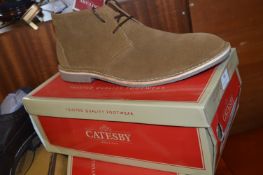 Catesby Gents Suede Ankle Boots (Tan) Size: 12