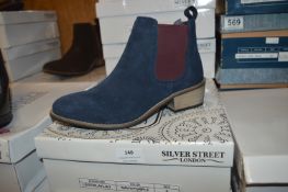 Silver Street Ladies Ankle Boots (Navy & Purple) S