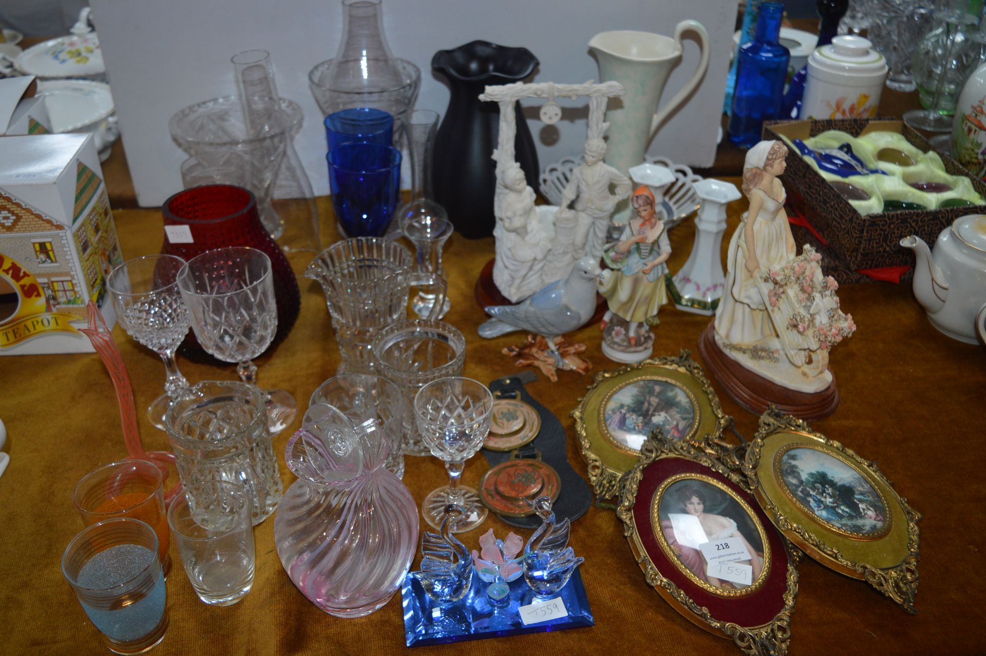 Glassware, Figurines, etc.