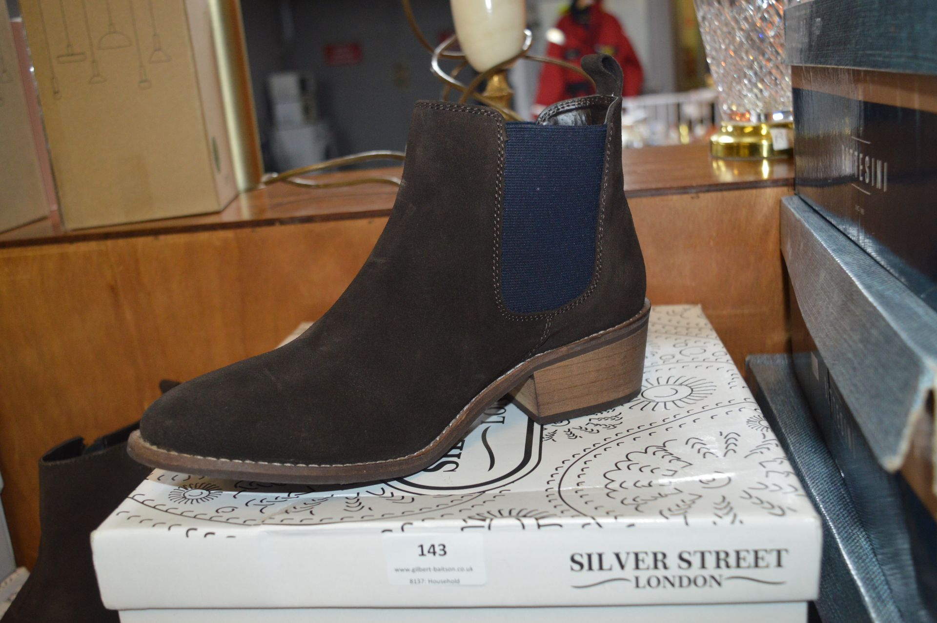 Silver Street Ladies Ankle Boots (Brown & Navy) Si