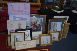 Large Quantity of Framed Pictures and Prints