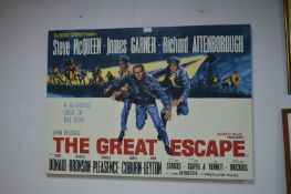Canvas Print of the Great Escape Movie Poster