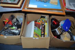 Three Large Boxes of Kitchenware, Slow Cookers, Cu