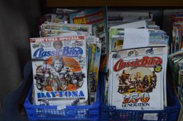 Two Crates of Classic Bike Magazines