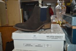 Silver Street Ladies Ankle Boots (Brown & Navy) Si