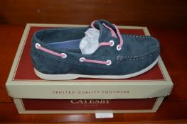 Catesby Ladies Moccasins (Navy) Size: 4