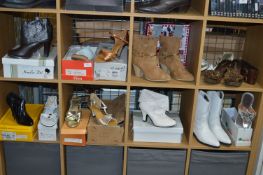 Thirteen Pairs of Ladies Boots and Shoes Sizes: 4