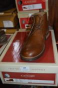 Catesby Gents Suede Ankle Boots (Brown) Size: 9