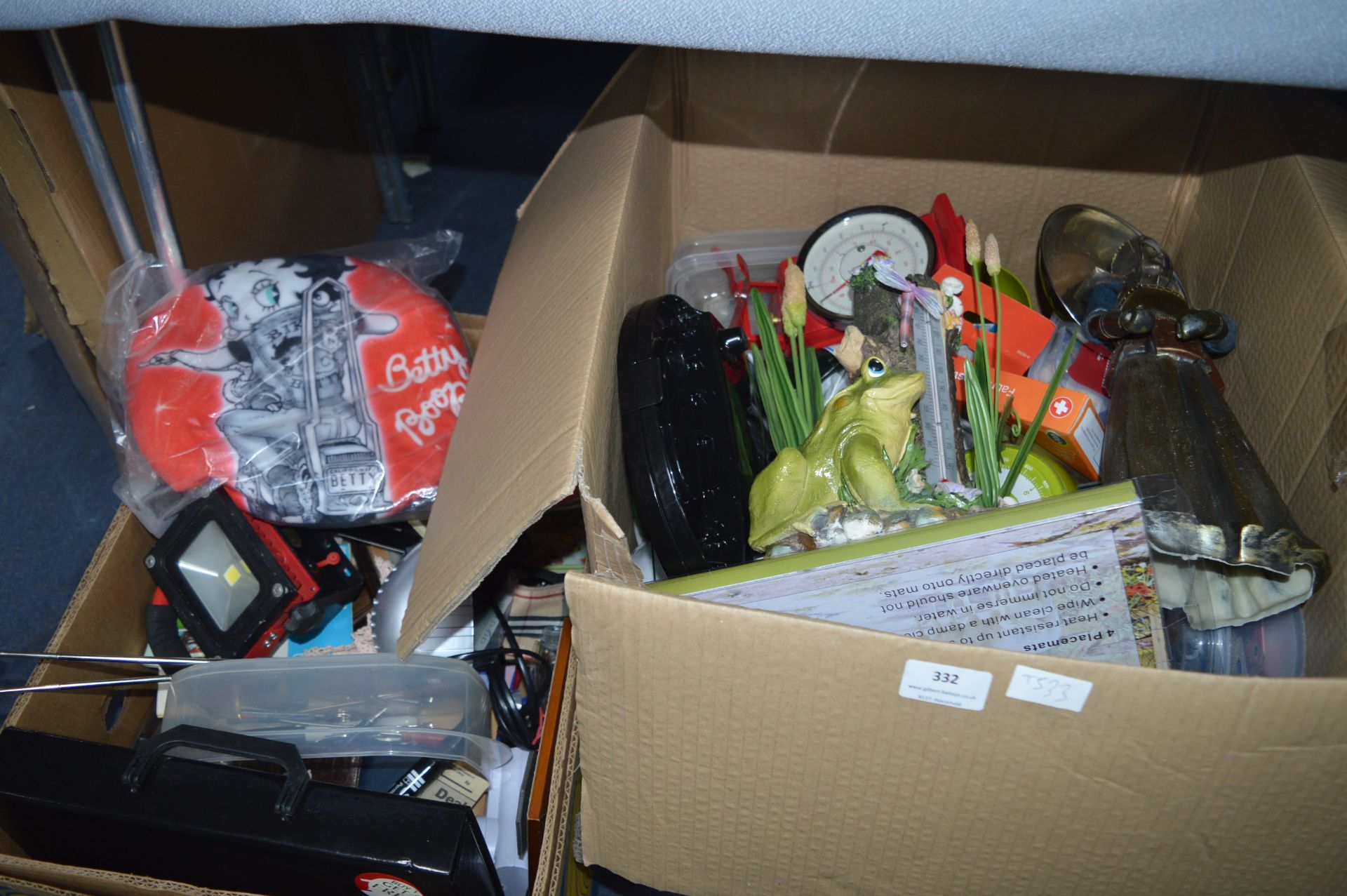 Two Boxes of Household Goods, Decorative Ornaments