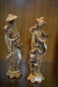 Pair of Japanese Style Figures