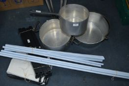 Aluminium Pans, Clothes Rack, etc.