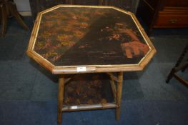 Victorian Bamboo Lacquered Table