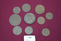 1812 United Copper Company One Penny Token, 1792 George III Twopence plus other Assorted Tokens