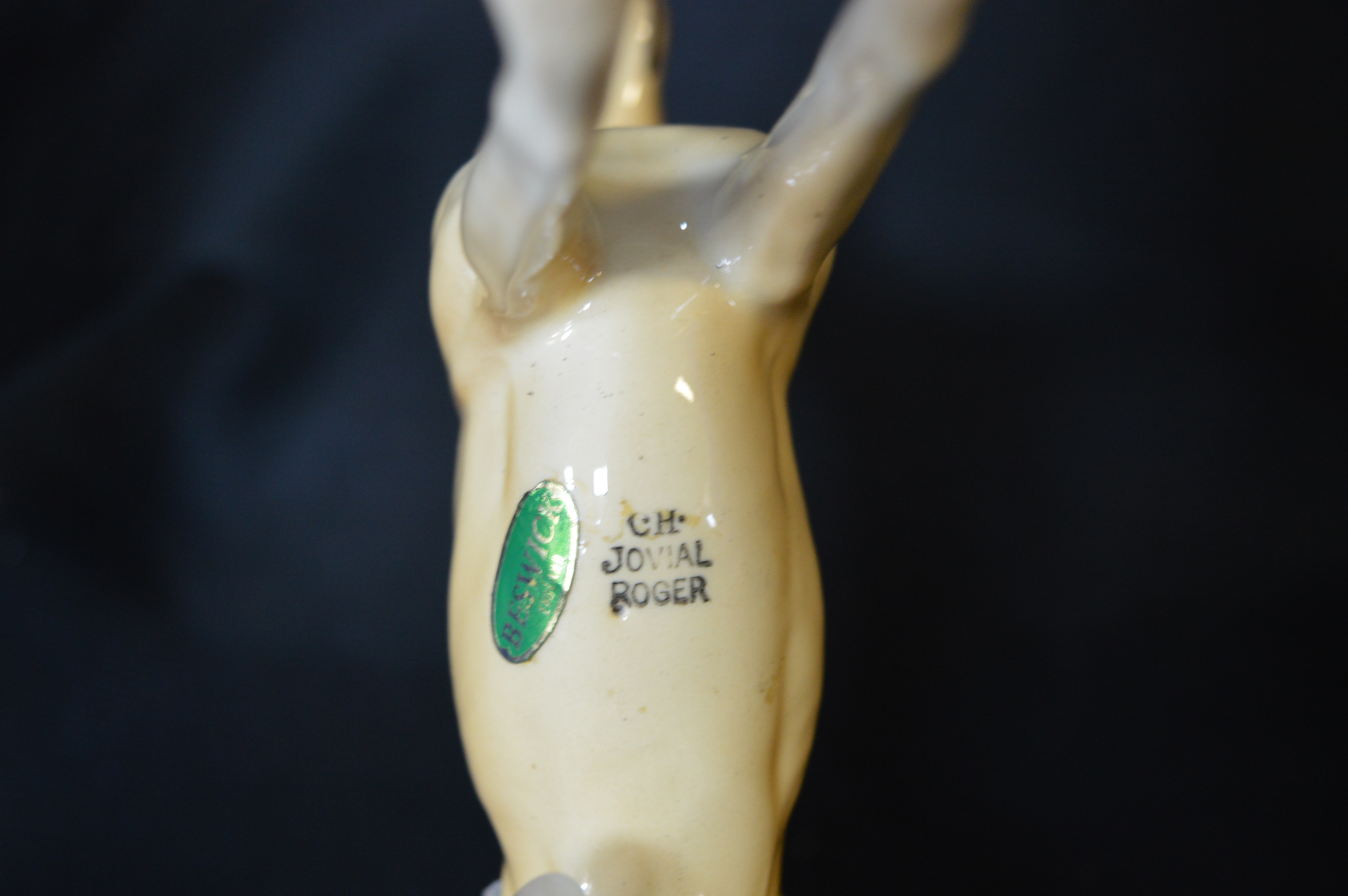 Beswick Figure of a Greyhound - Jovial Roger - Image 2 of 2